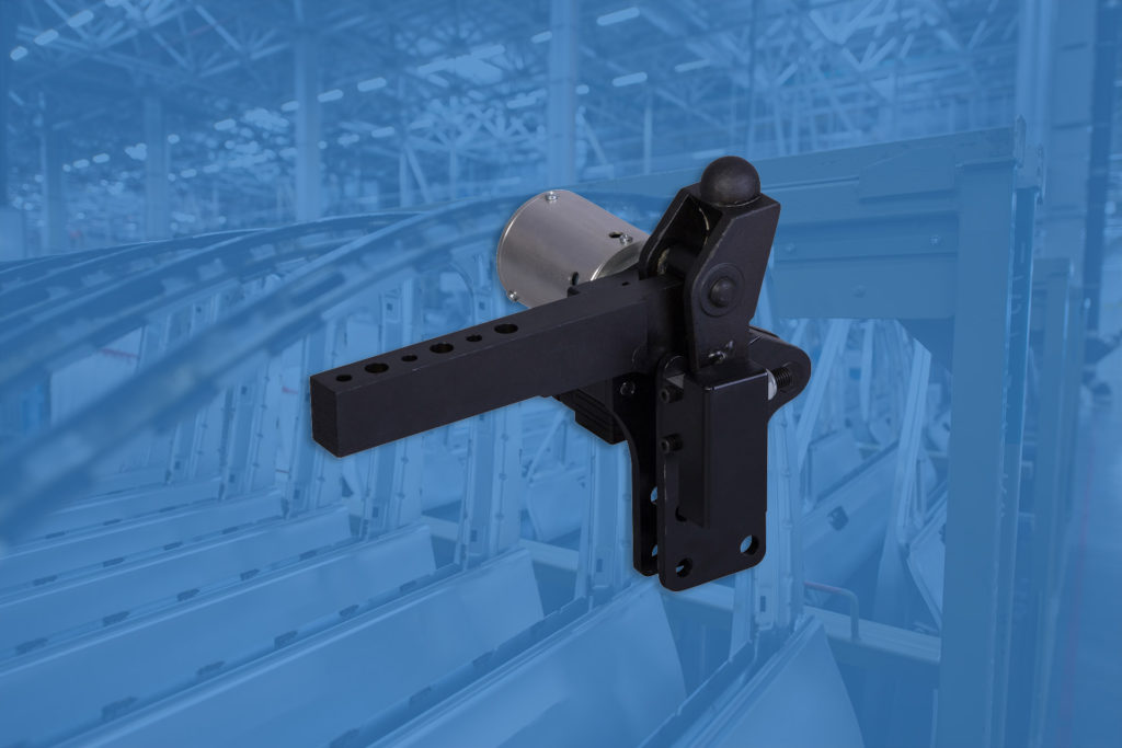 Heavy duty black solenoid locking toggle clmap manufactured for Ford