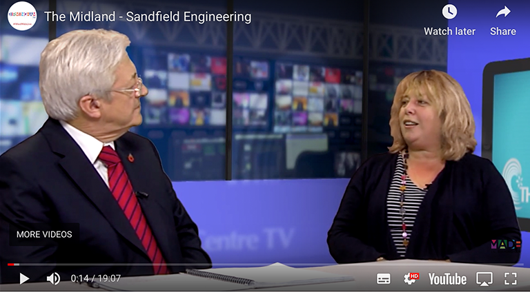 Dawn the owner of Sandfield Engineering on a Midlands news source.